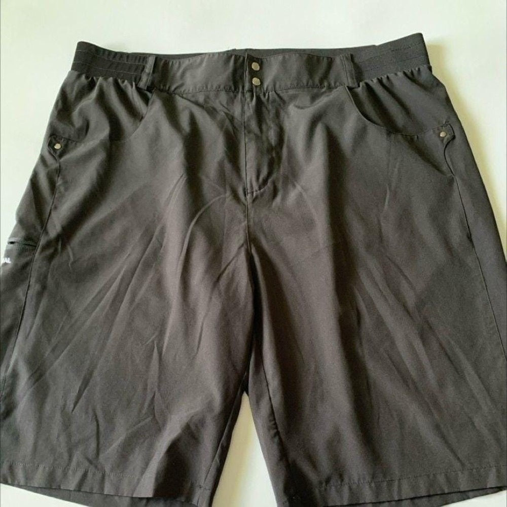 Gradual Mens Black Athletic Hiking Golf Shorts XXXL Quick Dry Cargo Pockets